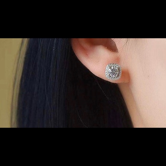 10k white gold vermeil 925 1 carat GRA CERTIFIED earrings WOW DOCS included WOW! - Picture 9 of 10